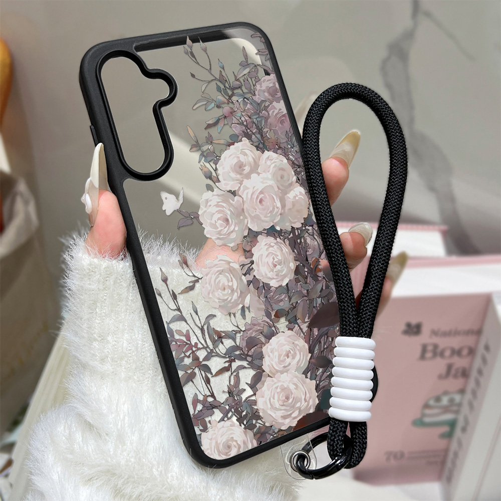 Matte Pc Case - Romantische rozen telefoonhoes voor Samsung A57