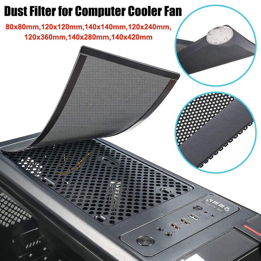 Dust Filter Pc - Nieuwe PVC Stoffilterkap Zwarte Magnetische Frame