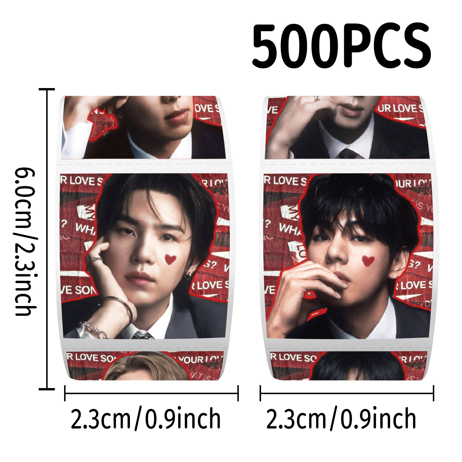 K-pop BTS Rolstickers 500 Stuk - Case Fans recensie en prijs